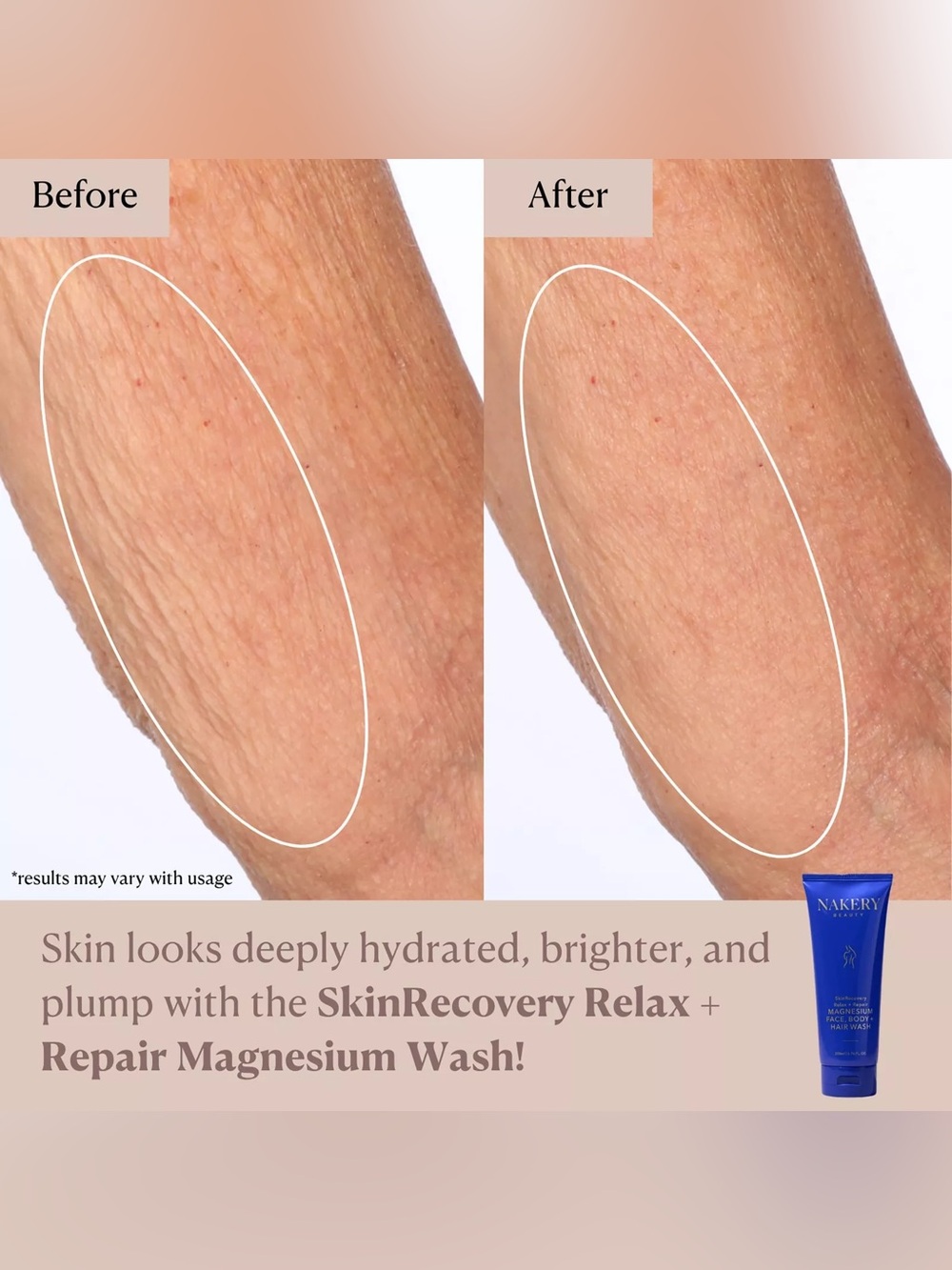 Nakery Beauty SkinRecovery Relax + Repair Magnesium Face, Body + Hair Wash - Picture 3 of 5